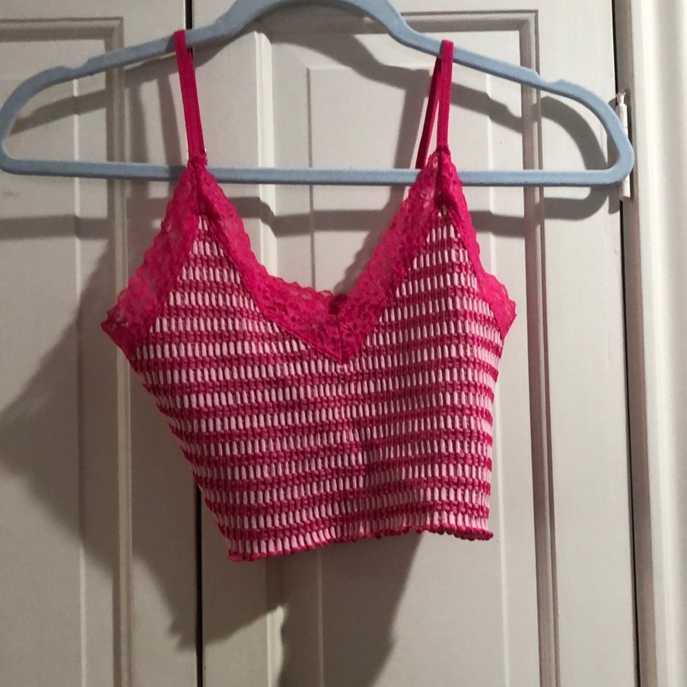 Pink crop top